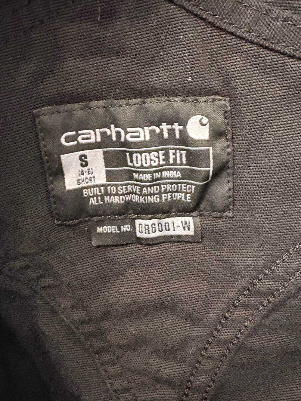 Carhartt Womens Rugged Flex Loose Fit Canvas Bib Overalls - Picture 3 of 4
